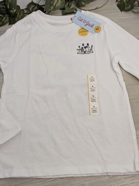 Cat & Jack White Kids' Long Sleeve Venice Beach Graphic Tee